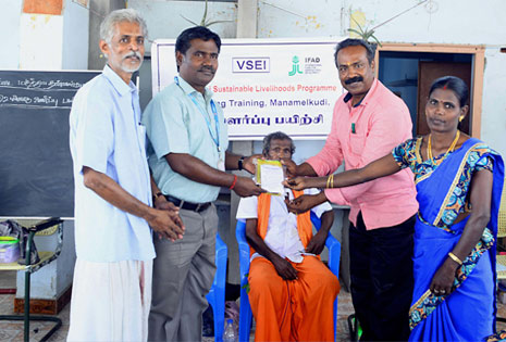 Distribution of Animal Feed Lick for Community Livestock Volunteers